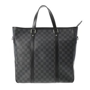 Louis Vuitton Damier Graphite Tadao Shoulder Bag Black